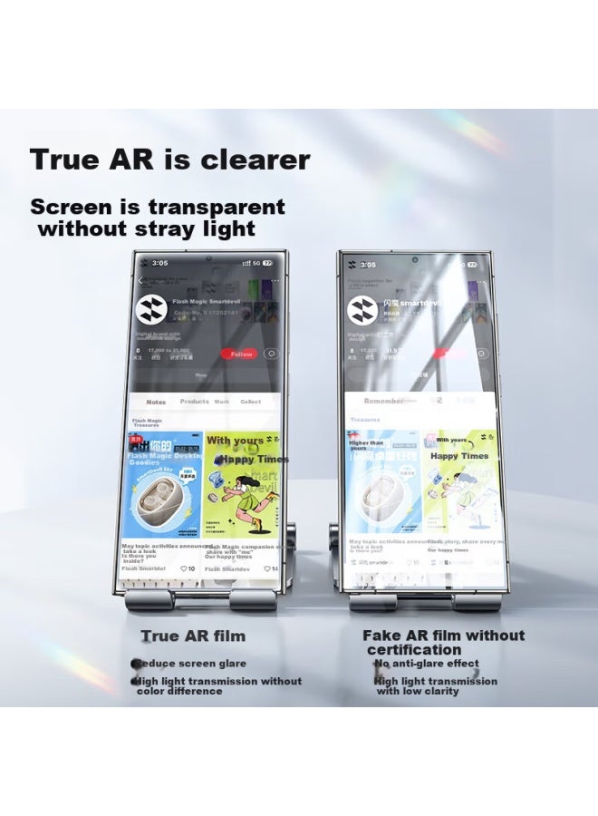 SmartDevil حماية شاشة زجاجية مقسّاة سمارت ديفيل لجهاز سامسونج S24 ألترا، فيلم مضاد للانعكاس، شاشة كاملة، مضاد لبصمات الأصابع، مقاوم للغبار، فيلم حماية مقاوم للكسر - Image 2