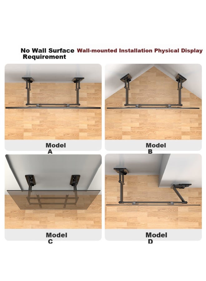 Tazd 85-100 Inch Ultra-thin In-wall Dual Arm Telescopic Rotating Tv Wall Mount Bracket Compatible With Hisense, Skyworth, Tcl, Samsung, Sony, Changhong - Image 3