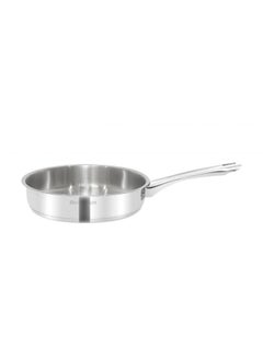 ESSENTIALS Chef's Delight Stainless Steel Deep Frypan 28Cm Durable High Quality Frying Pan Perfect for Deep Frying Searing and Everyday Cooking Stylish Kitchen Essential 