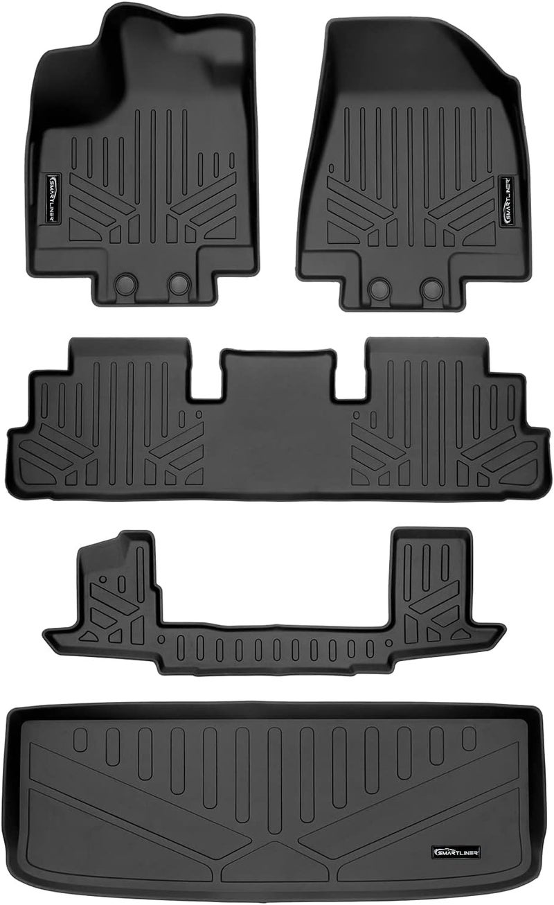 SMARTLINER Custom Fit Floor Mats and Cargo Liner Set for 2022-2023 Nissan Pathfinder (7 Passenger Models) - Image 1