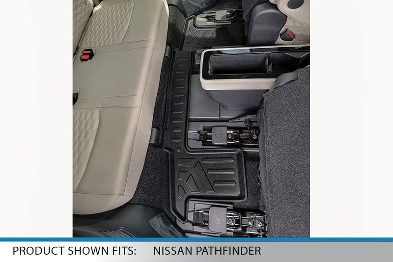 SMARTLINER Custom Fit Floor Mats and Cargo Liner Set for 2022-2023 Nissan Pathfinder (7 Passenger Models) - Image 5