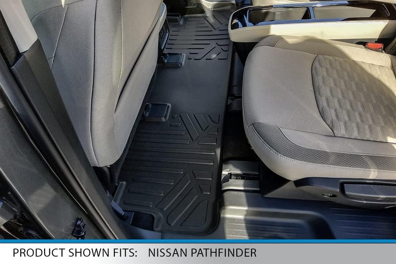 SMARTLINER Custom Fit Floor Mats and Cargo Liner Set for 2022-2023 Nissan Pathfinder (7 Passenger Models) - Image 4