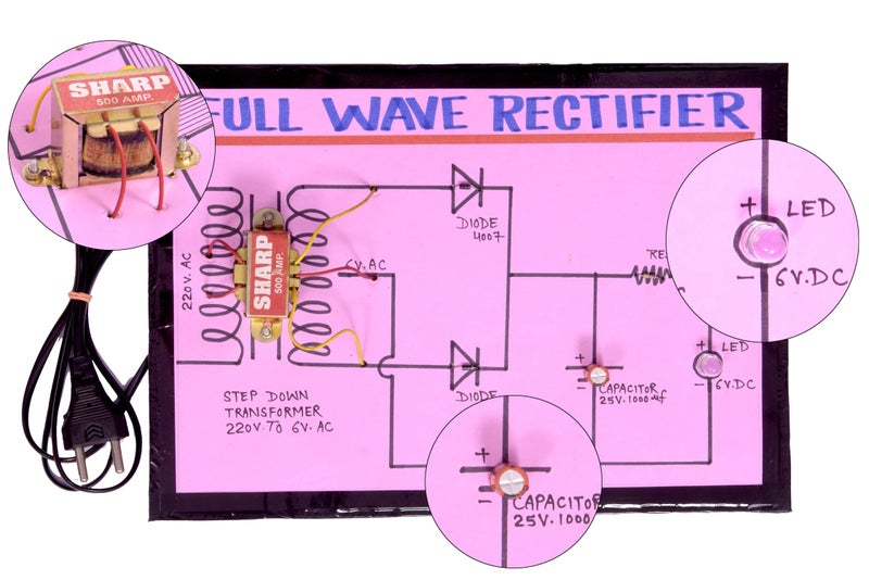 DIETURY Science Projects Full Wave Rectifier - Image 2