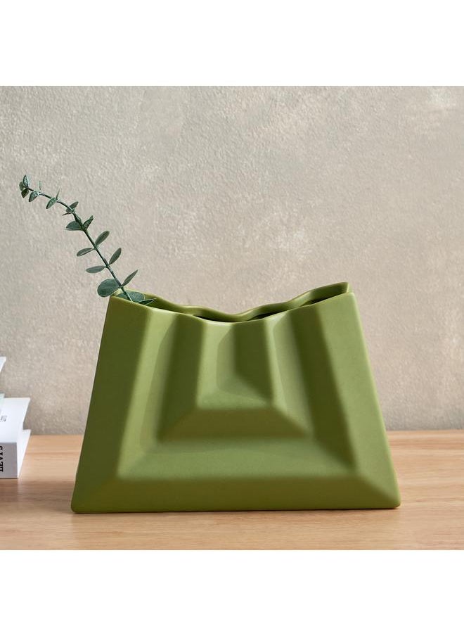 Cambria Baby - Cambria Baby Ceramic Pouch Look Vase 24.8X10X16.5 Cm - Image 1