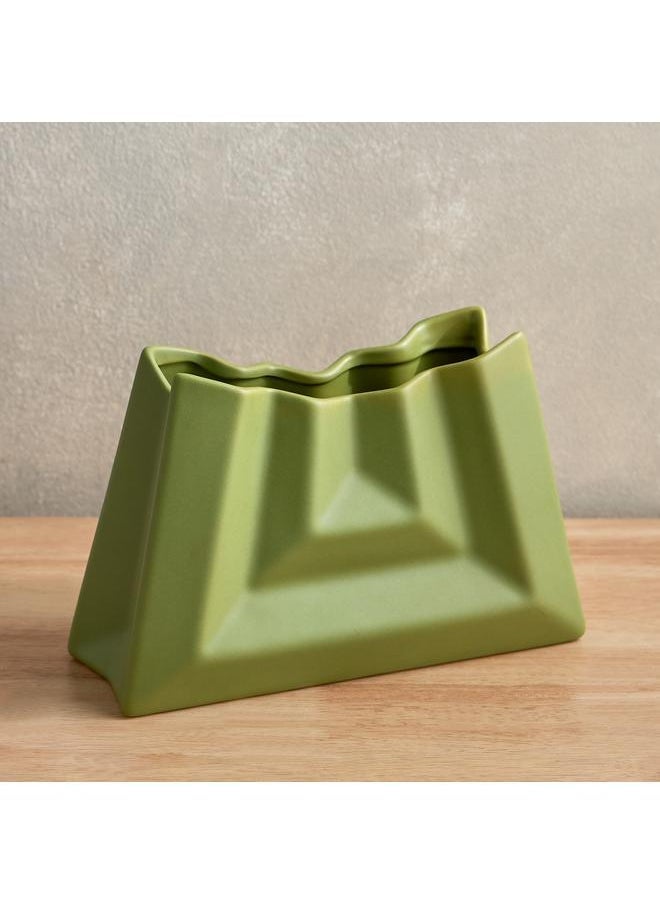 Cambria Baby - Cambria Baby Ceramic Pouch Look Vase 24.8X10X16.5 Cm - Image 1