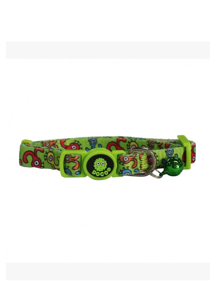 DOCO® LOCO Cat Collar Pattern Printed (DCAT002)[Texture - Green Monster]
