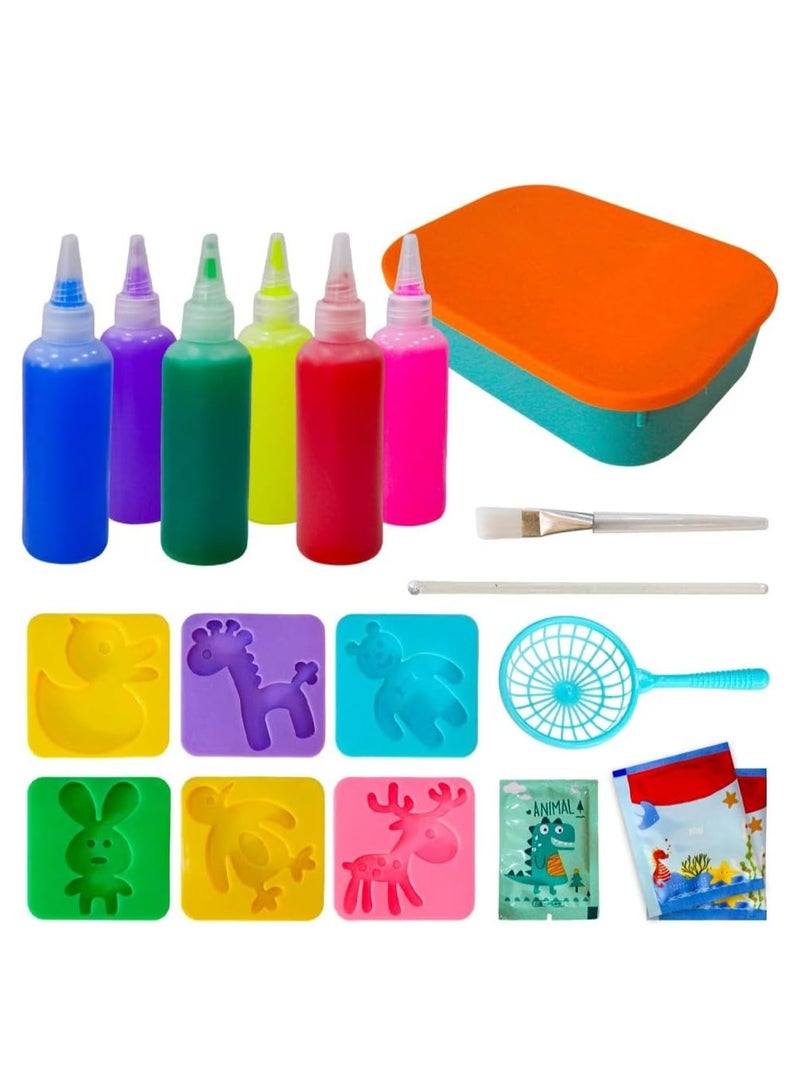 UKR 19 Pcs Magic Water Beads Kids Toys Water Spirit Elf Magic DIY Colorful Gel Art Craft Handmade Set Creative Activities for Children - Image 1