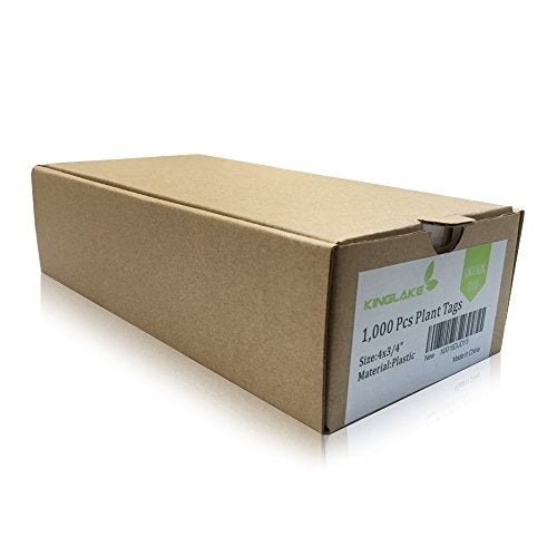 KINGLAKE 1000 Pcs 4 Inch Plant Tags Garden Nursery Labels Plastic Pot Labels White,Box of 1000 - Image 4