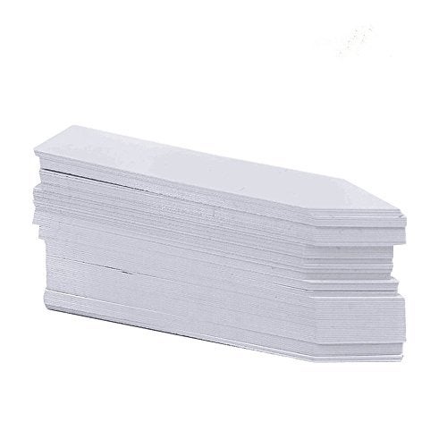 KINGLAKE 1000 Pcs 4 Inch Plant Tags Garden Nursery Labels Plastic Pot Labels White,Box of 1000 - Image 2