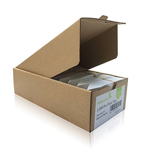 KINGLAKE 1000 Pcs 4 Inch Plant Tags Garden Nursery Labels Plastic Pot Labels White,Box of 1000 - Image 3