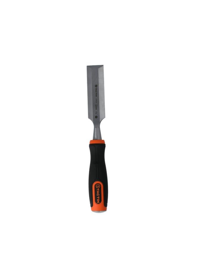 Tactix Chrome-Vanadium Steel Wood Chisel with Non-Slip Handle Multicolor 32mm - Image 1