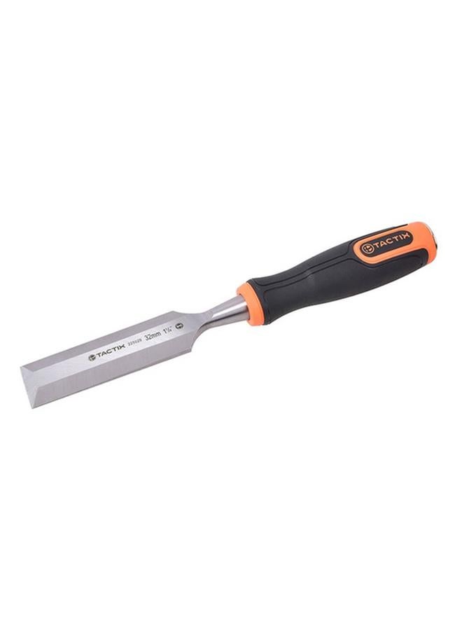 Tactix Chrome-Vanadium Steel Wood Chisel with Non-Slip Handle Multicolor 32mm - Image 3
