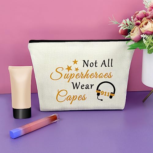 Sazuwu 911 Dispatcher Gifts Makeup Bag Dispatcher Appreciation Gifts 911 Dispatcher Retirement Gifts 911 Operator Gifts Dispatcher Thank You Gifts Cosmetic Bag Dispatcher Gift Emt Emergency Dispatcher - Image 4