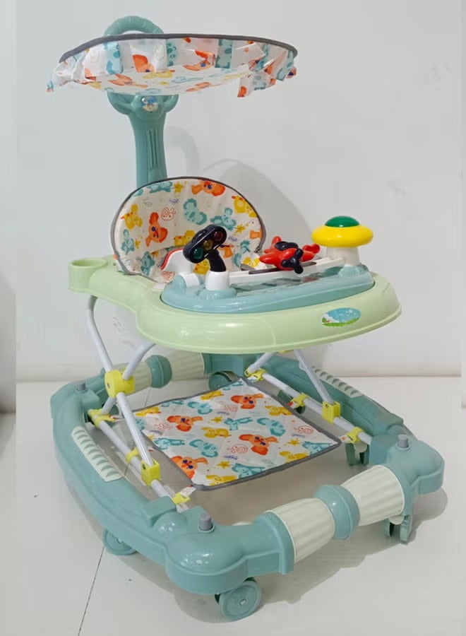 kiddoz Baby Walker - Mint Green
