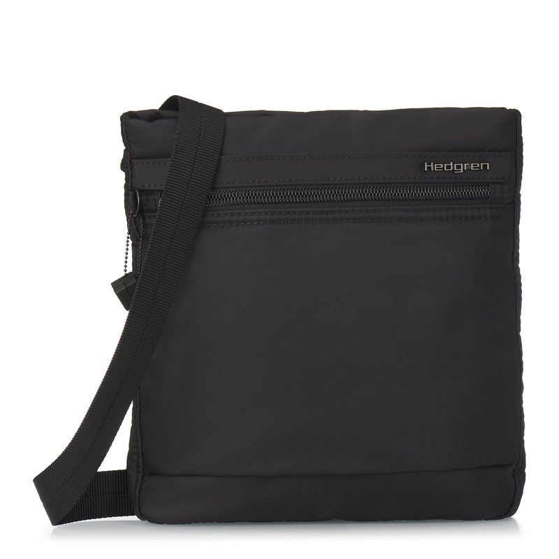 Hedgren LEONCE Crossbody Bag - RFID Protection, Zip Lock, Pen & Slip Pockets, Water-Repellent, 0.92L - Black - Image 1
