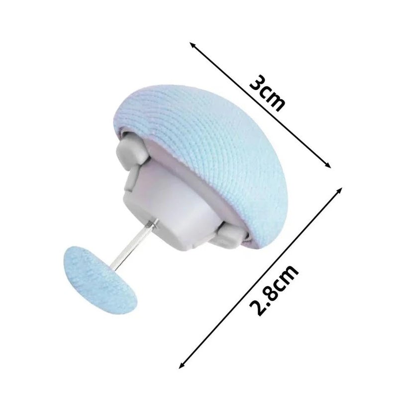 thriftkart Thriftkart Mushroom Shaped Bed Sheet Clips - Set of 12 | Duvet Cover Holding Clips | Bedsheet Gripper, Non - Slip Cover Fixator & Comforter Holder | One - Key Unlock for Blanket, Curtains & Socks  - Image 3