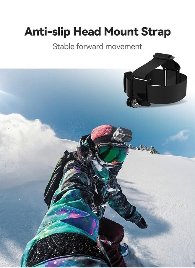 Organizer - Chest Mount Harness Chesty Vest Head Mount Strap for Action Camera Compatible with GoPro Hero 11/ 10/ 9/ 8/ Max/ Go Pro Hero 7/ 6/ 5/ 4/  Session/ 3+/ 3/ Hero (2018)/ Fusion/ DJI Osmo/ AKASO - Image 1