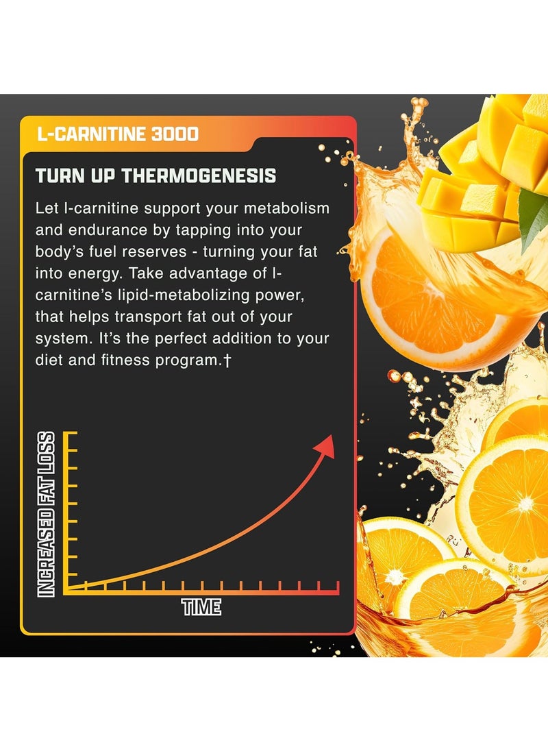 Nutrex Research Carnitine Liquid 3000 Orange Mango 465ml  - Image 2
