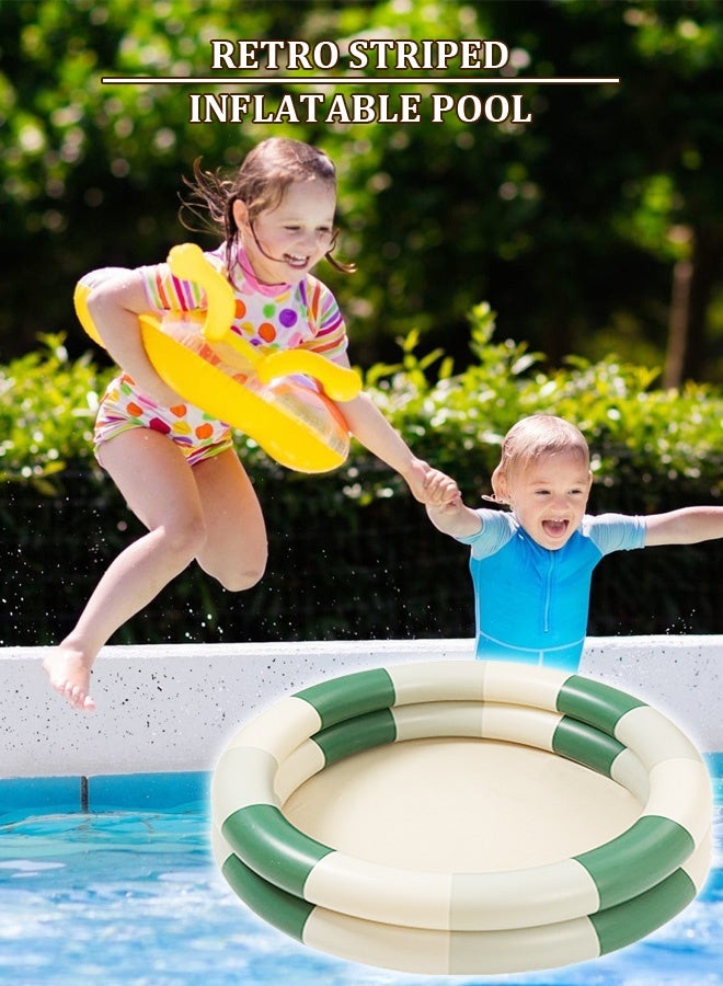 Generic Round children's inflatable swimming pool—114cm large size environmentally friendly material garden indoor dual-use floating toys parent-child interaction toys - Image 3