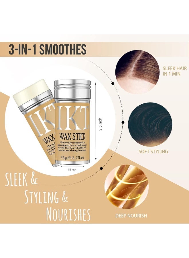 IKT Hair Styling Wax Stick for Smooth Wigs, Non-Greasy Styling Solution for Flyaways, Edges, and Frizz - 75g Pack of 1 - Image 4