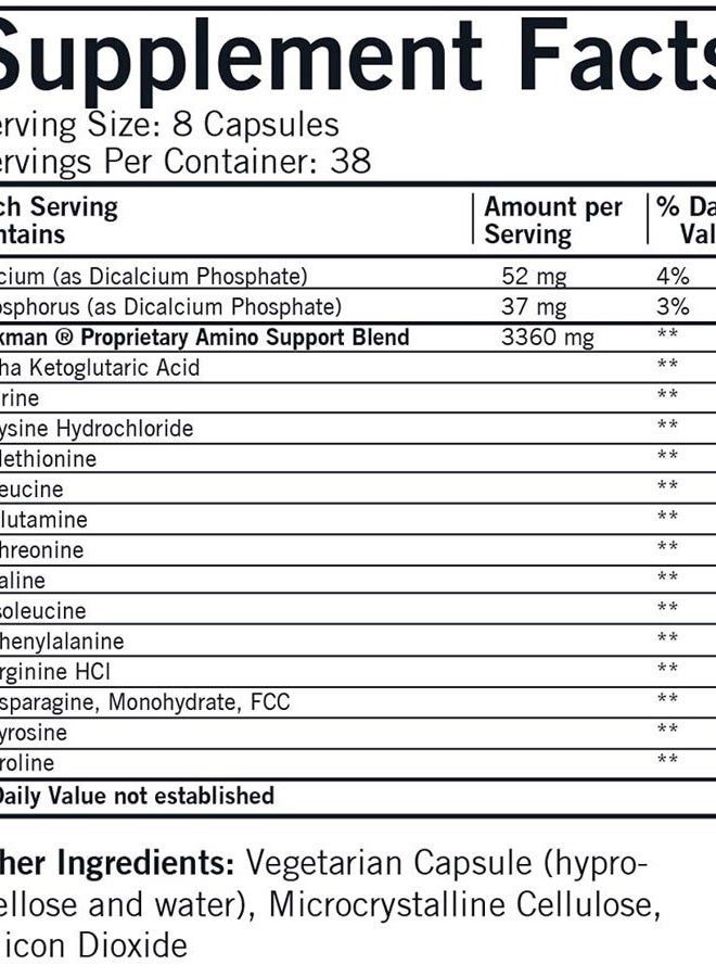 Kirkman Amino Support Capsules - Hypoallergenic, 304 capsules - Image 2