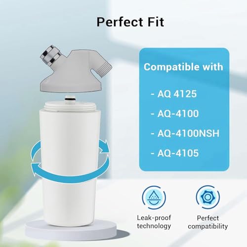 ZATEIRL AQ-4125 Shower Filter for Aquasana® AQ 4125, AQ-4100, AQ-4100NSH, AQ-4105 Shower Water Filter System, Jonathan Product Beauty Shower Filter(2 Pack) - Image 5