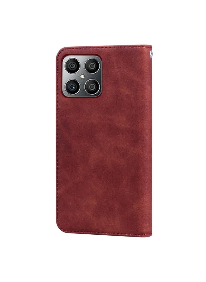 Zaboon Case For Honor X8 / X30i Frosted Business Magnetic Flip Leather Phone Case - Image 3