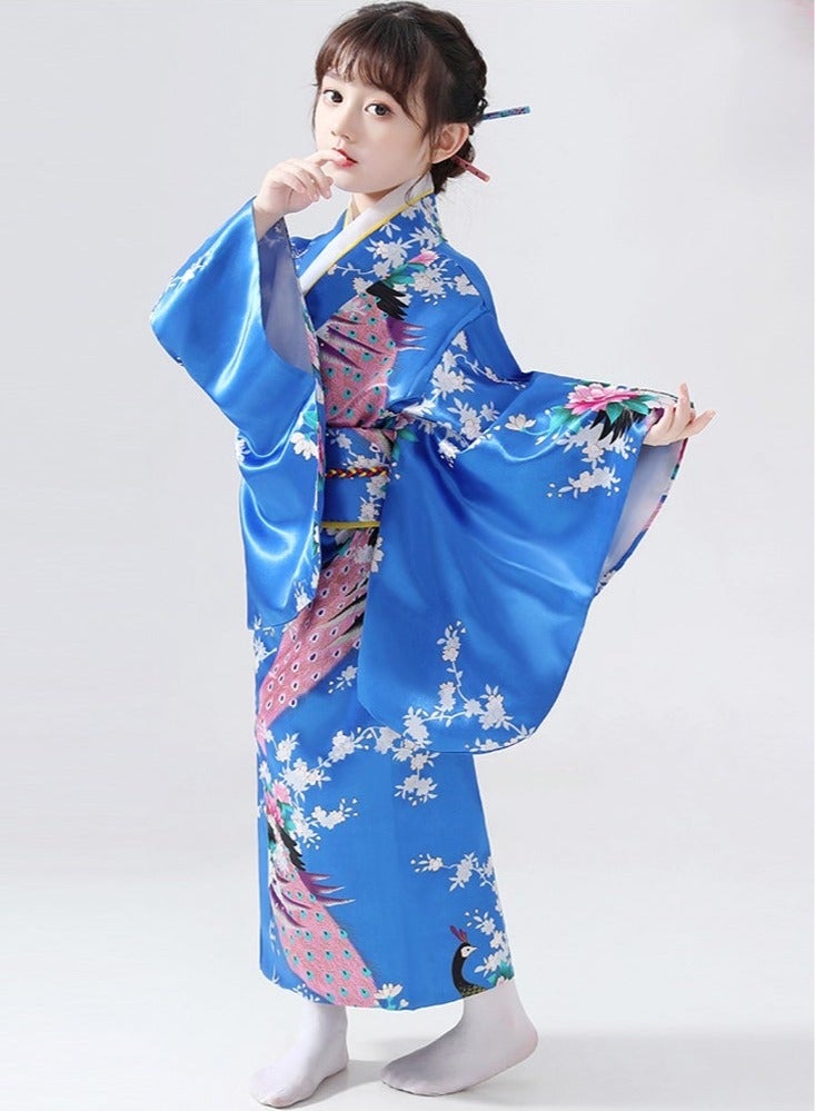 فستان الياباني التقليدي رداء كيمونو للأطفال زي البنات - Image 2