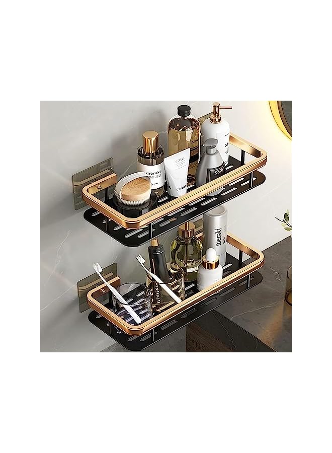 vesus Tier Shower Caddy Shelf, No Need for Punching Bathroom Storage Rack, Bathroom Restroom Sink, Wall Mounted Storage Rack  - Image 2