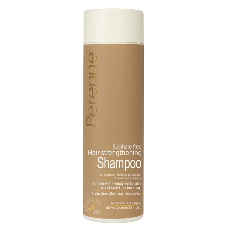 Perenne Sulphate-Free Hair Strengthening Shampoo with, Redensyl, and Onion Extract (250 ml) - Helps to Reduce Hair Fall, Promotes Hair Growth for All Hair Types - Image 1