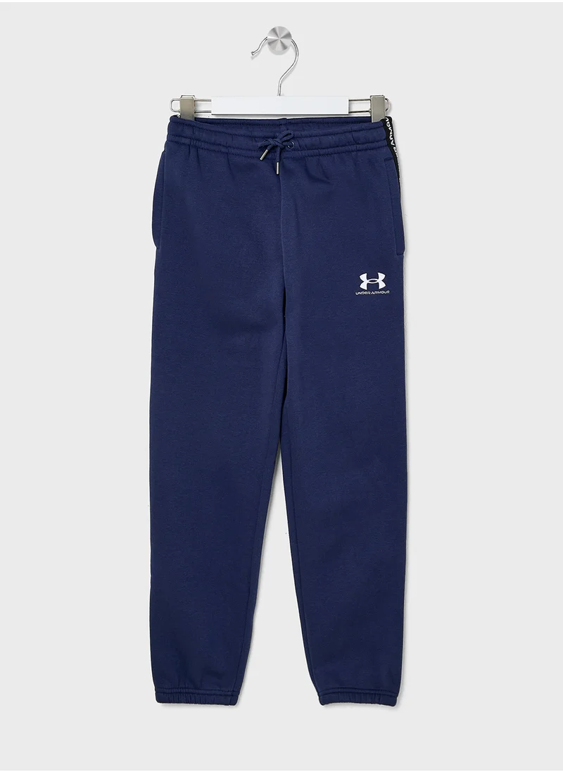 اندر ارمور Boys' UA Icon Fleece Taping Joggers