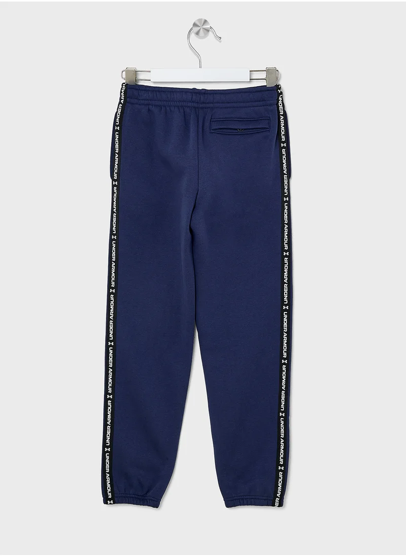 اندر ارمور Boys' UA Icon Fleece Taping Joggers