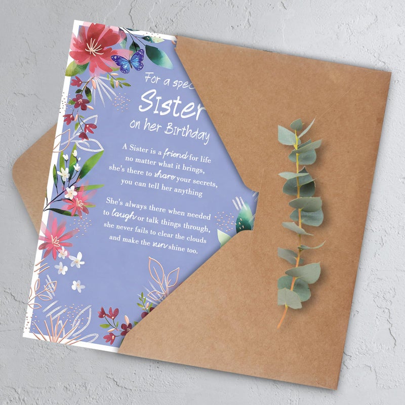 HEJOYN Sister Birthday Cardï¼ŒHappy Birthday Cards & Gift for Sister - Image 4