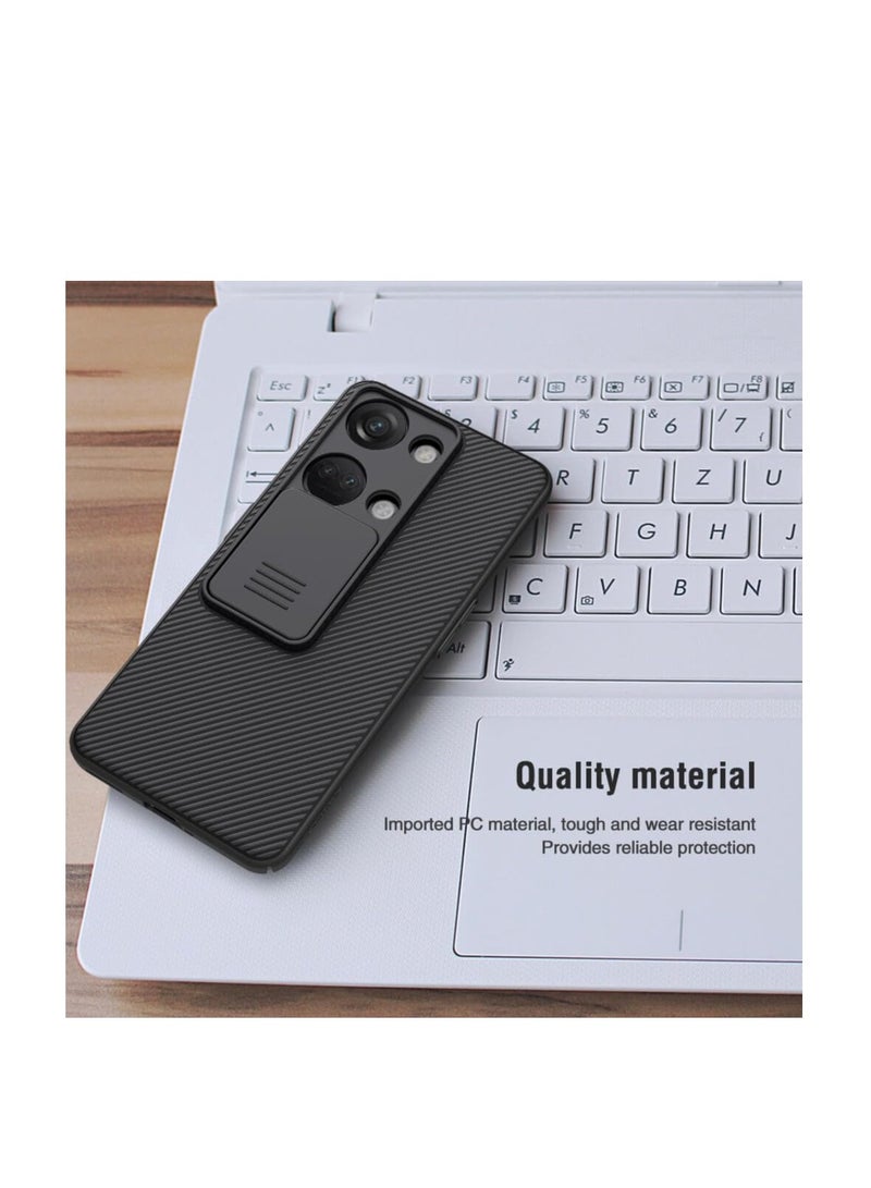 general حافظة لهاتف OnePlus Nord 3 / OnePlus Ace 2V، حافظة CamShield واقية مع واقي كاميرا، غلاف صلب رقيق للغاية مضاد للخدش باللون الأسود لهاتف OnePlus Nord 3 / Ace 2V - Image 2