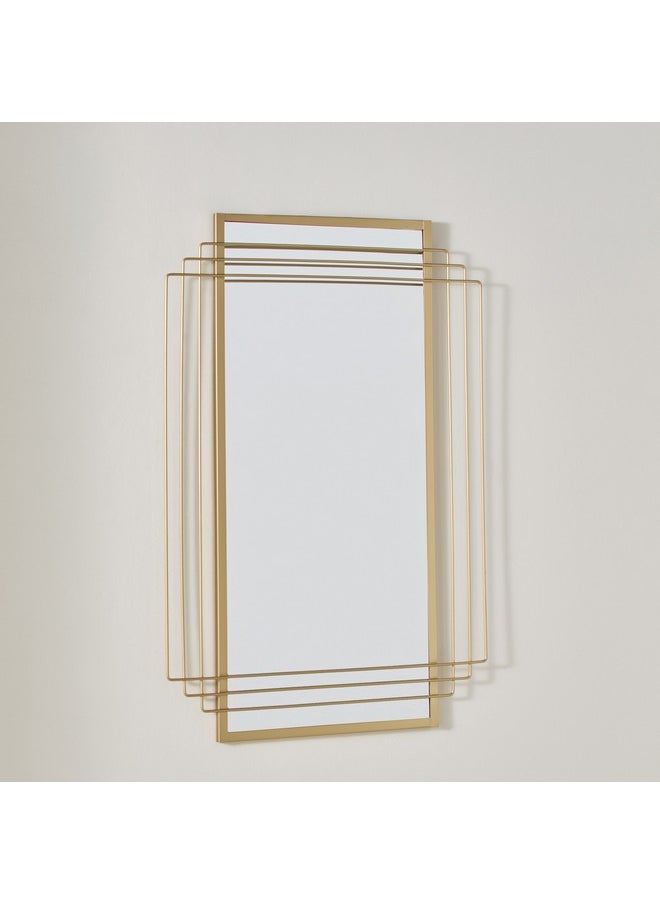 Home Box Faiz Metal Wall Decorative Mirror 60 x 90 x 1.8 cm  - Image 1