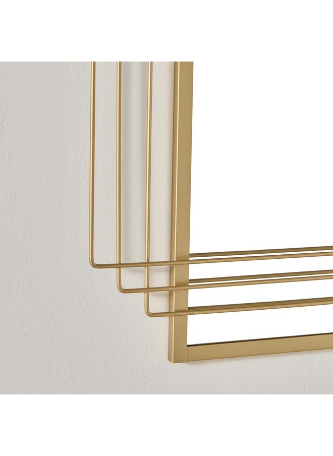 Home Box Faiz Metal Wall Decorative Mirror 60 x 90 x 1.8 cm  - Image 3