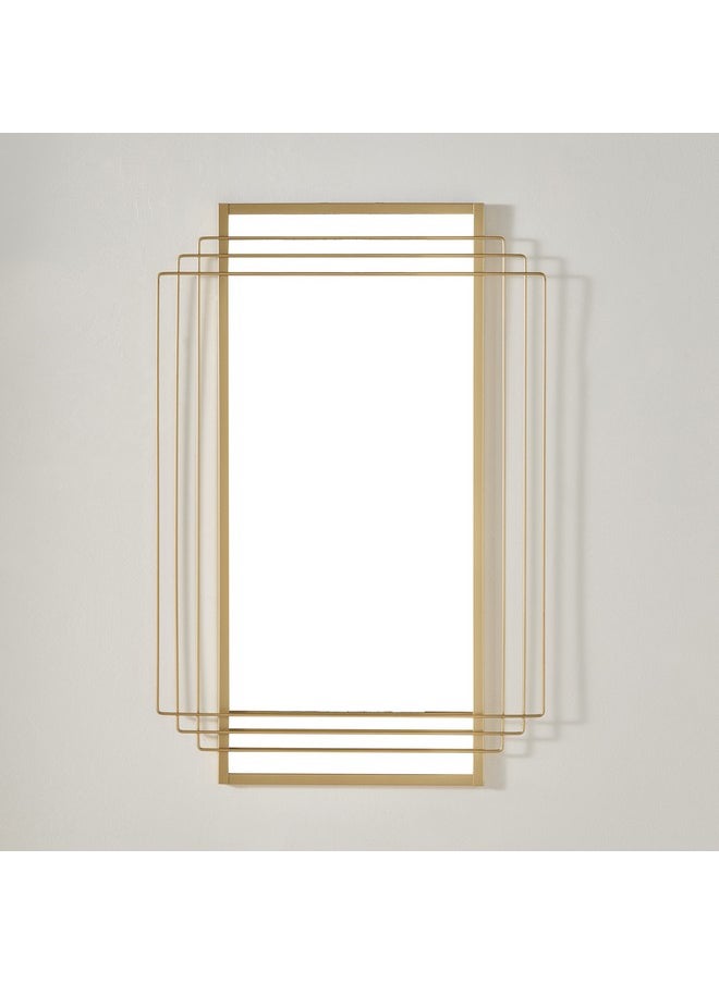 Home Box Faiz Metal Wall Decorative Mirror 60 x 90 x 1.8 cm  - Image 2