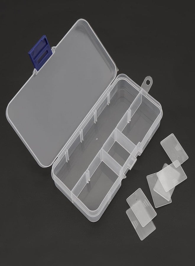 أوريغلام منظم صندوق أدوات صيد صغير من أوريجلام، مقاس 13×6.5 سم، طقم صندوق بلاستيكي صغير لتخزين أدوات صيد الأسماك مع فواصل قابلة للتعديل، صناديق تنظيم أدوات صيد الأسماك. - Image 3
