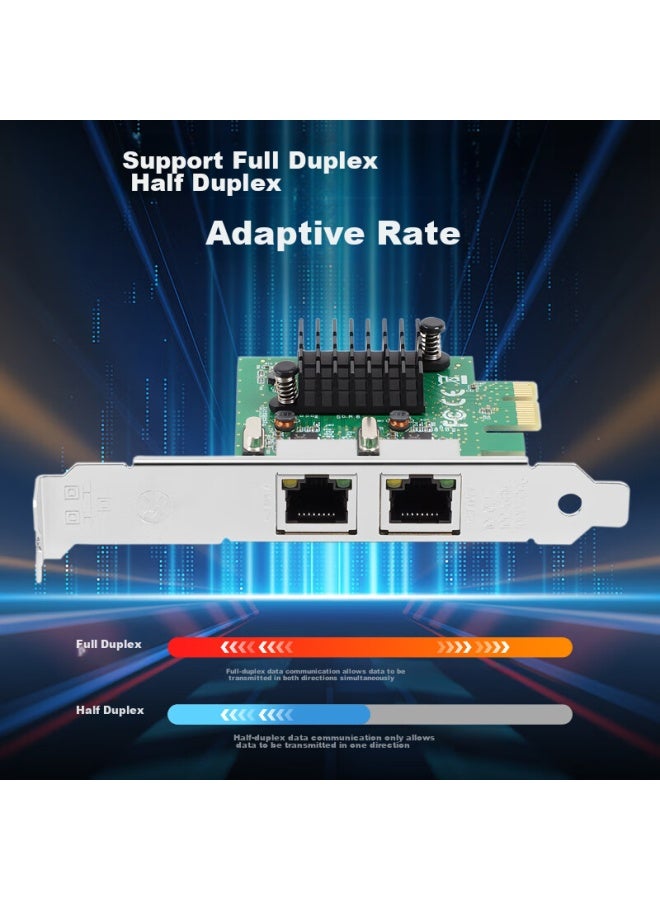 Flybish Na8111gn-t2 Dual-port Gigabit Network Card Pcie X1 Desktop Network Card Rtl8111 Chip 1000m Network Card Nas Soft Router - Image 2