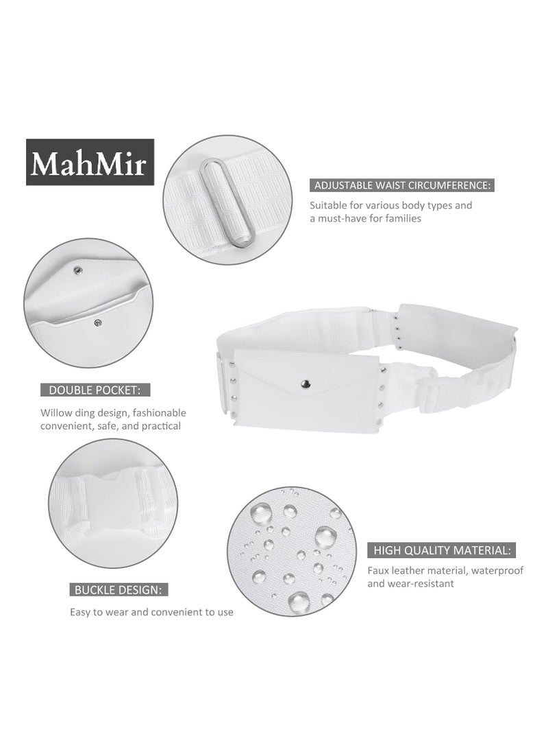 MahMir - MahMir Premium Ihram Belt for Men – Comfortable, Adjustable, White Belt for Hajj & Umrah, Unstitched, Waterproof, Follows Sunnah, Ideal for Ahram & Ehram - Image 1