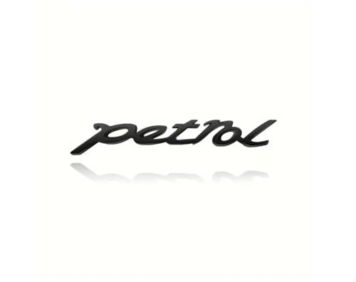 AutoBizarre 3D Raised Petrol Metal Monogram Emblem Badge Sticker for All Cars & Bikes (Black) - Image 5