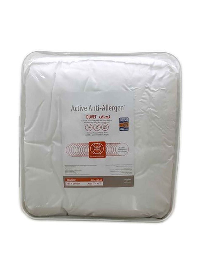 NANO CORE - Active Anti-Allergen Queen Duvet Inner White 32.13 x 50.6 x 47.6 cm NE102122 - Image 1