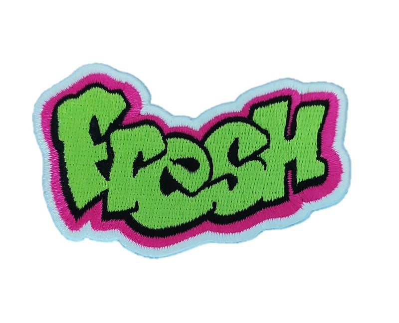 The Original Fresh Graffiti Patch 90s Iron OnSew On 3 inches  Fully Embroidered Cool Patch