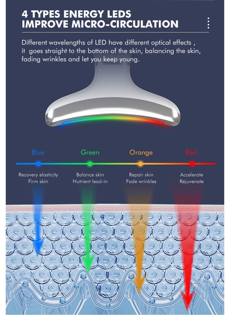 OASIAURA 6-in-1 Electric Neck & Face Massager Device with IPL & EMS, Hot & Cold Therapy Beauty Tool for Anti-Aging, Firming, Lifting, Double Chin Reduction & Face Sculpting - Image 5