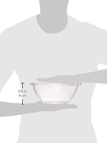 Amscan Party Tableware Clear Simple Plastic Bowl  25 Qt quarts - Image 5