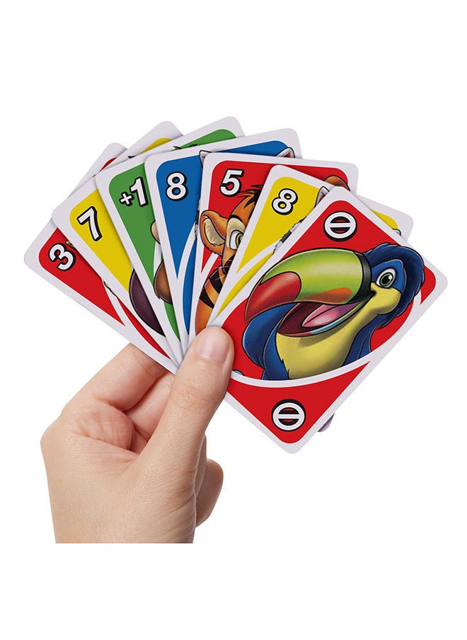 Mattel Games - أونو جونيور الأصلي، لعبة بطاقات مبسطة مع حيوانات الحديقة، 3 مستويات من اللعب، مثالية للأطفال من عمر 3 سنوات فأكثر - Image 1