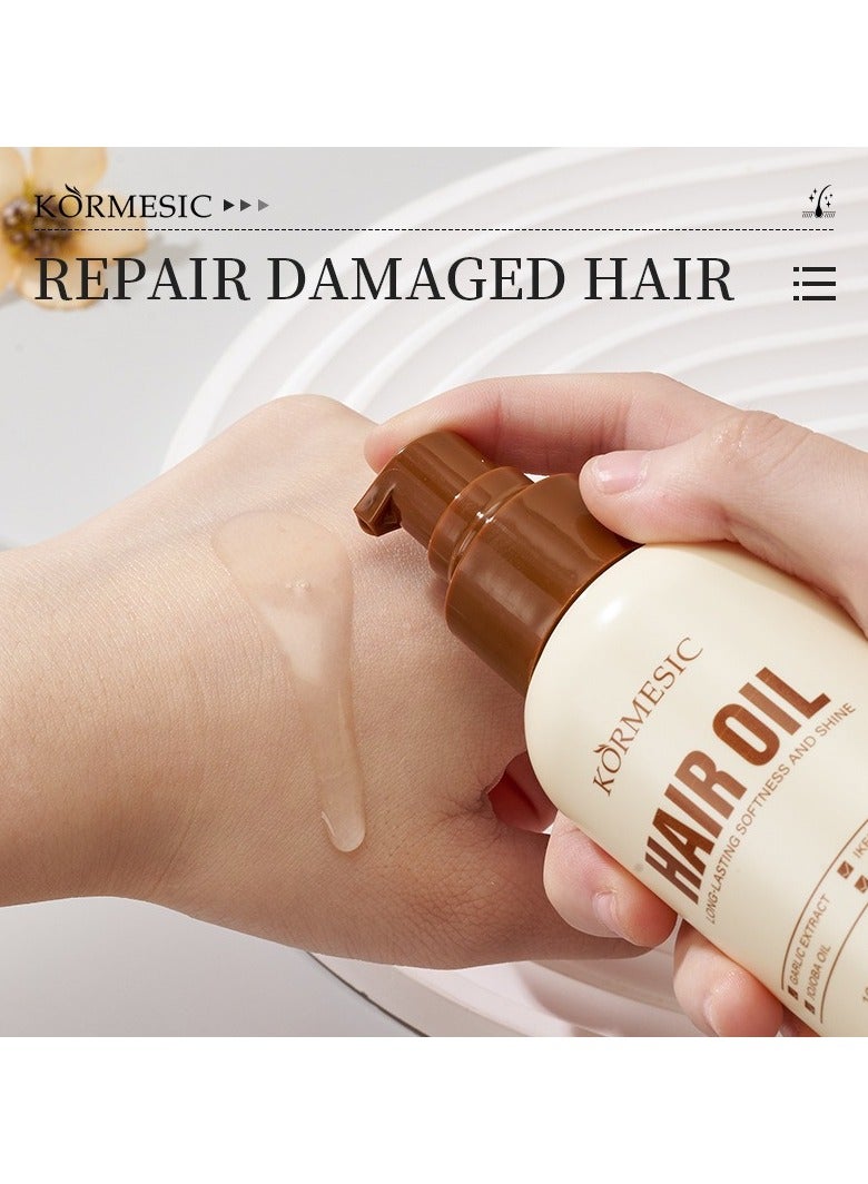 Kormesic Garlic Hair Serum - 100ml Nourishing & Repairing Hair Serum - Image 3