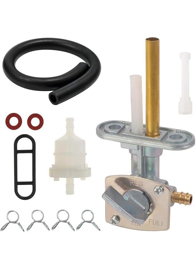 Earlyred Sunkey Earlyred Fuel Petcock Assembly For Kawasaki Kx100 Kx125 Kx 125 Kx250, Gas Fuel Tank Switch Valve Petcock for Kawasaki KX60 KX65 KX80 KX85 KX100 KX125 KX250 Dirt Bike - Image 1