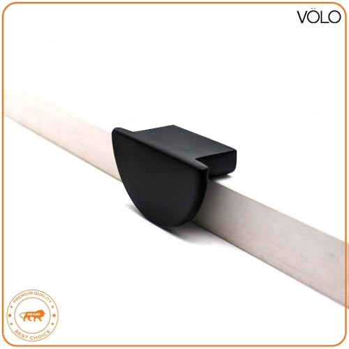 VOLO Cabinet Drawer Knob/knobs for Drawers/Drawer knobs/Handle/knobs for cabinets/Pull Handle (S-183) (Black, 4) - Image 4