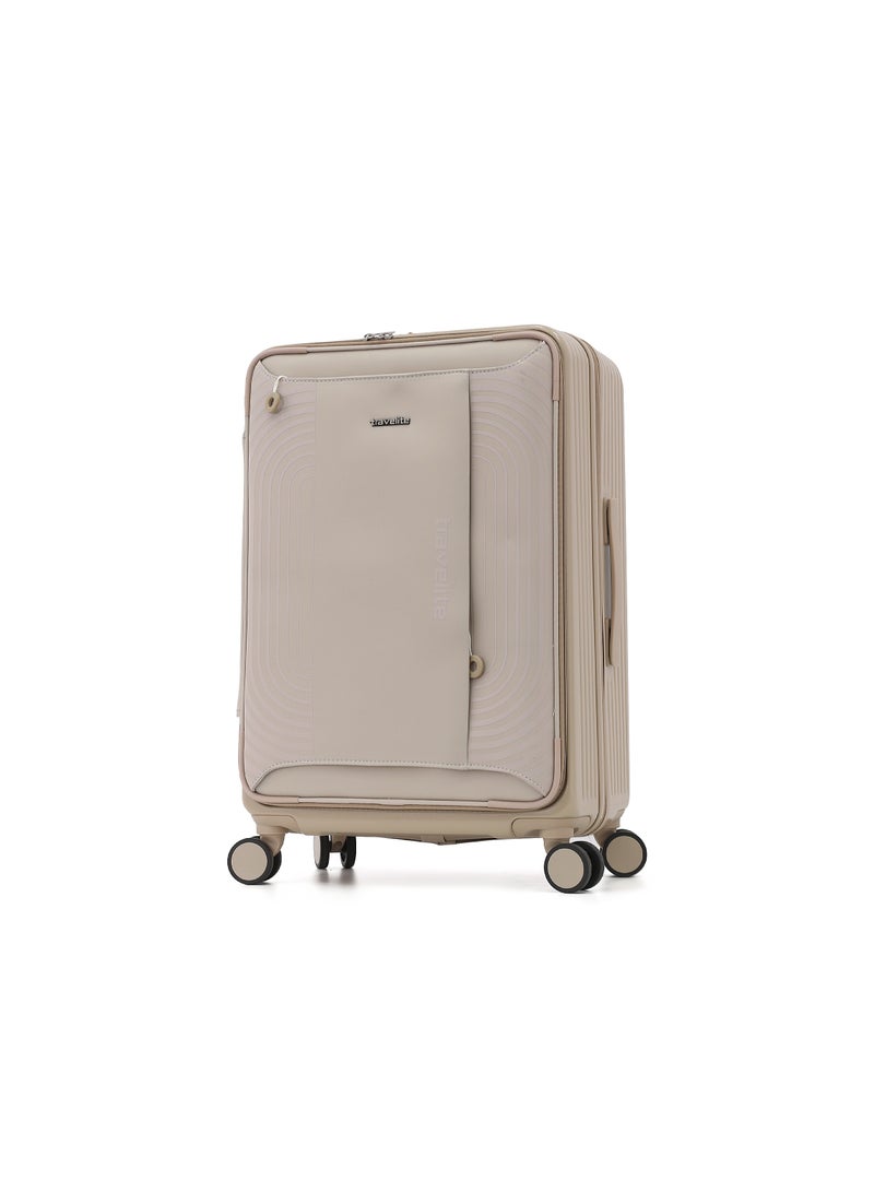TRAVELITE Hard Shell Luggage Trolley Bag 3-Piece Set,Champagne (S-20",M-24",L-28") - Image 2